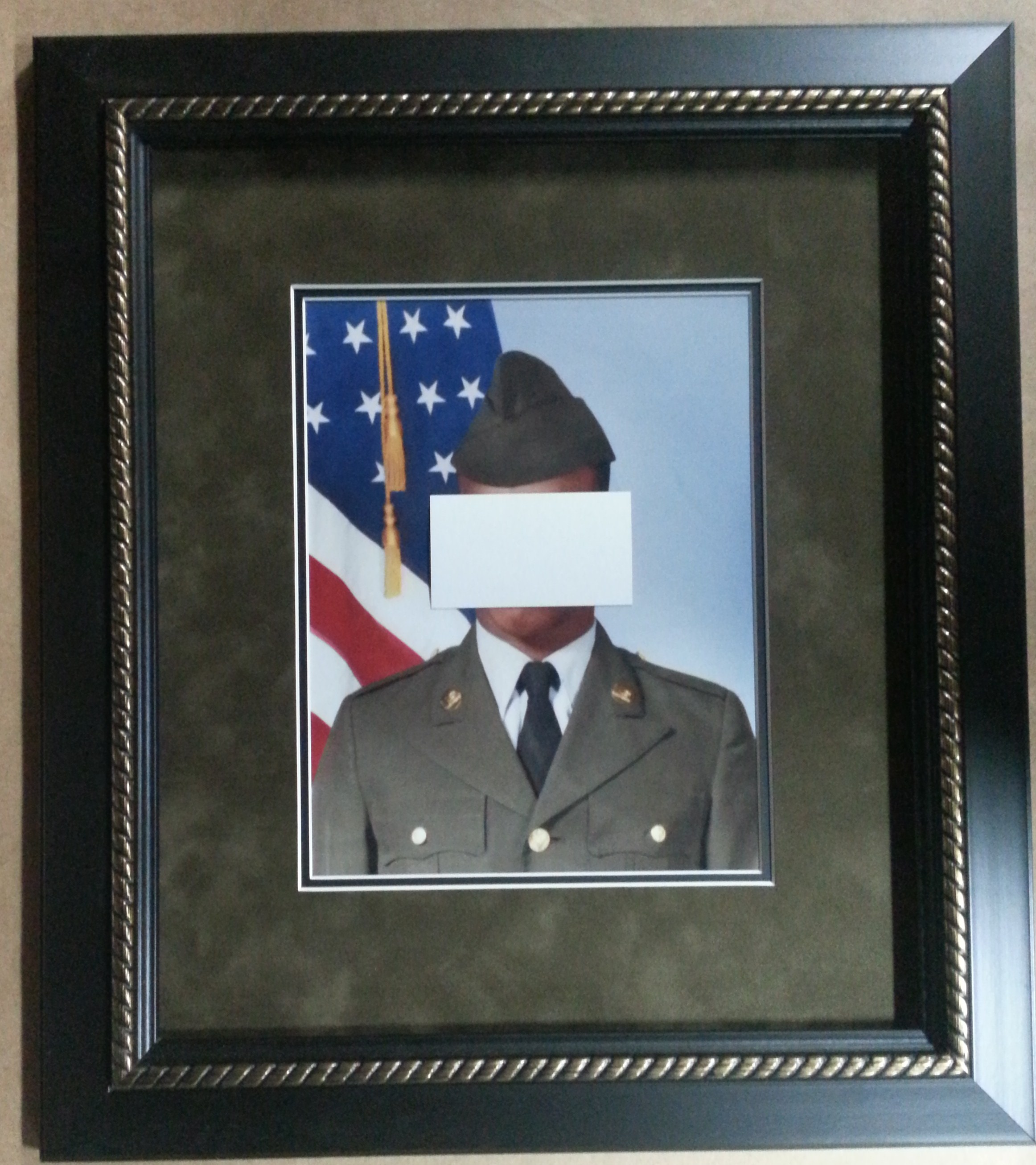 Framed Army Photo! – Columbia Frame Shop