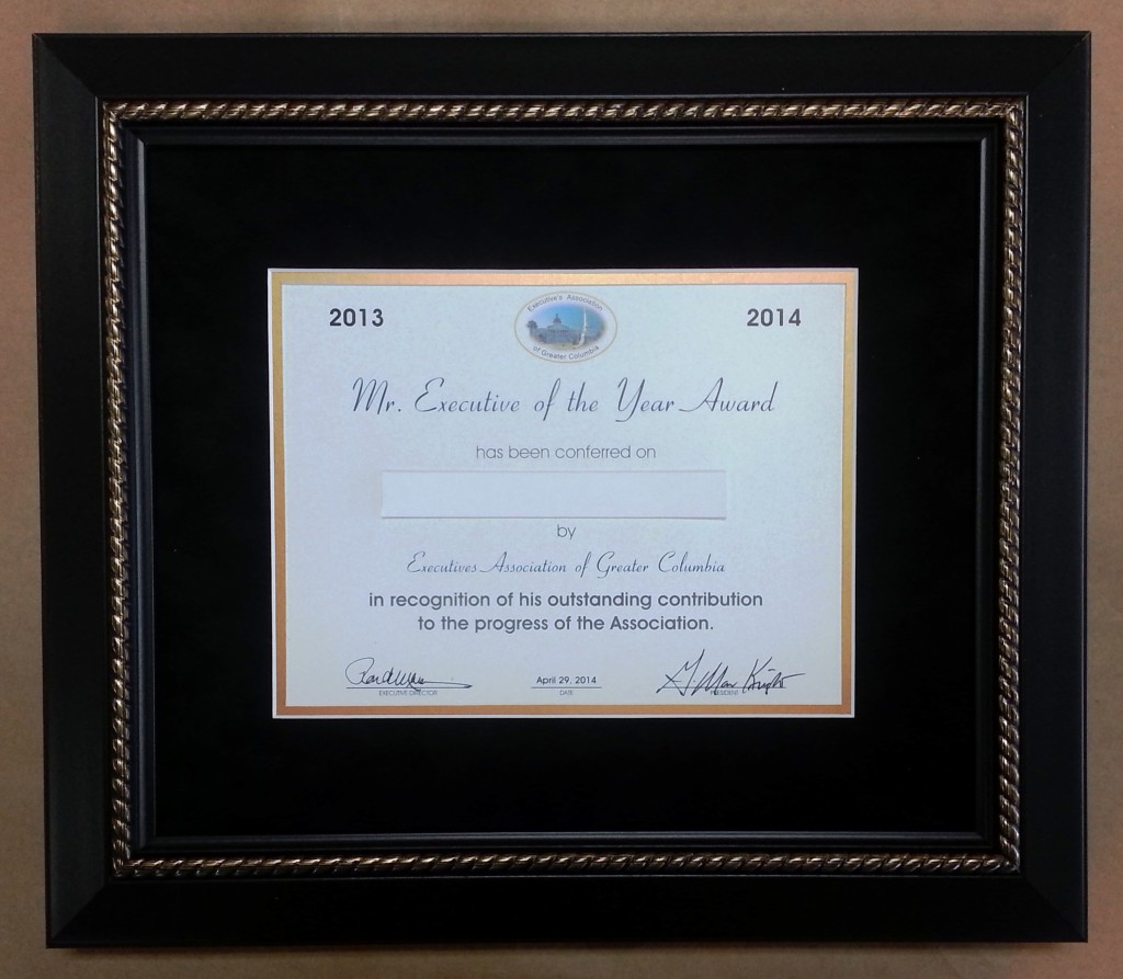 Certificate Frame! – Columbia Frame Shop