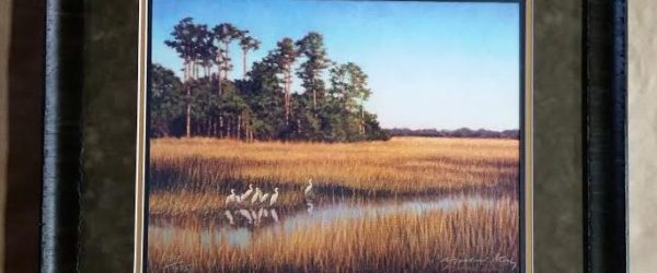 Framed “Egret Gathering” Print by Michael Story!