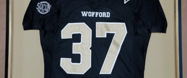 Framed Wofford Football Jersey!